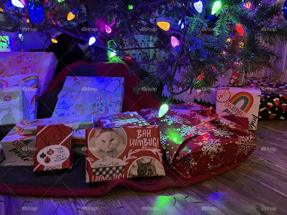 Gifts under the Christmas tree