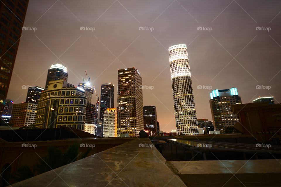 Downtown Los Angeles by night 