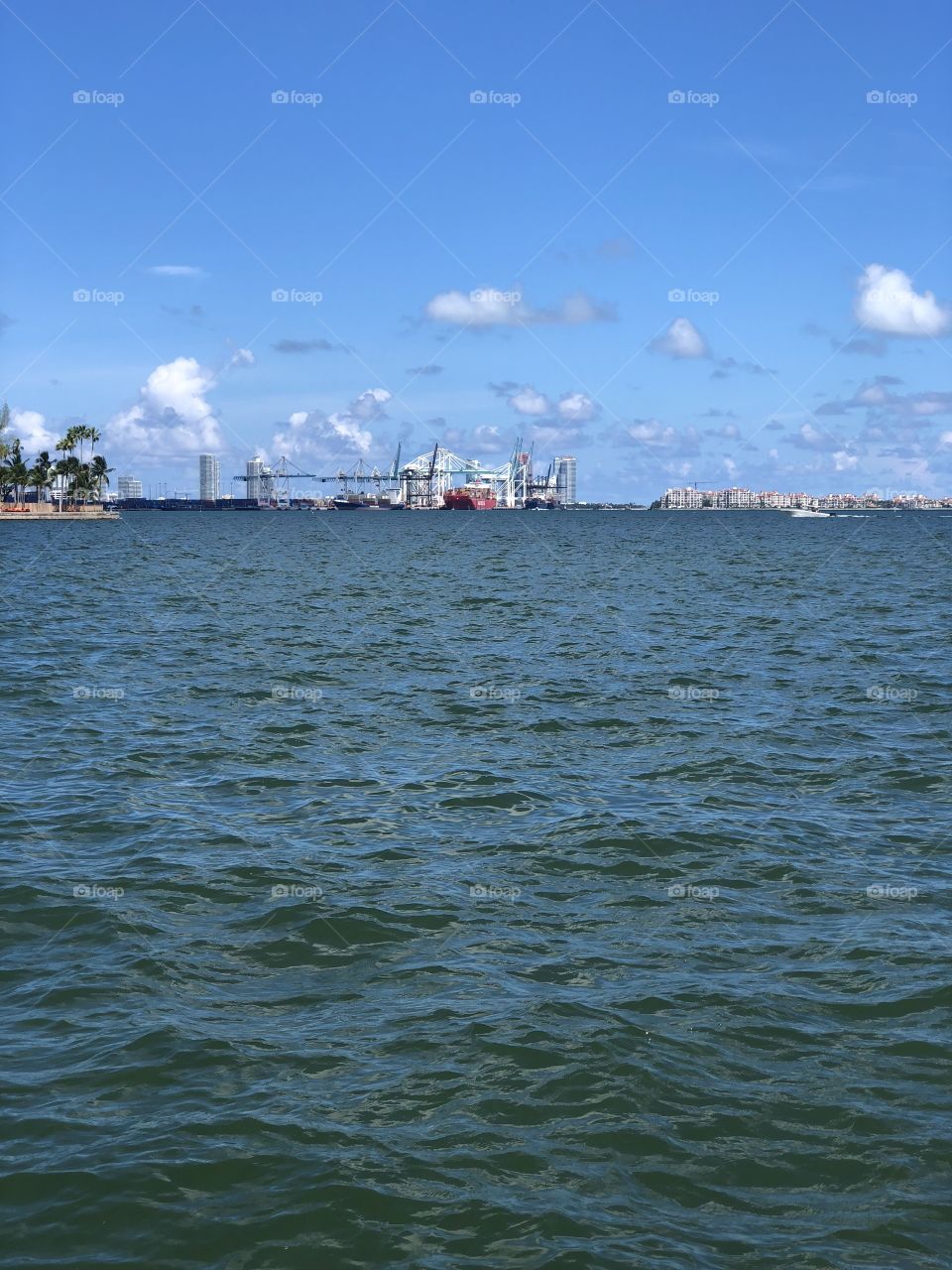 Fisher island in biscayne bay