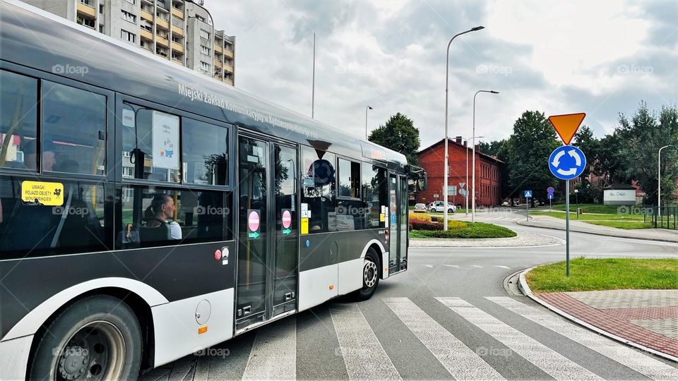 The easiest and most common public transport is the bus.