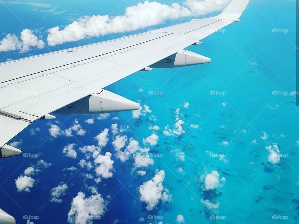 Earth view from the plane