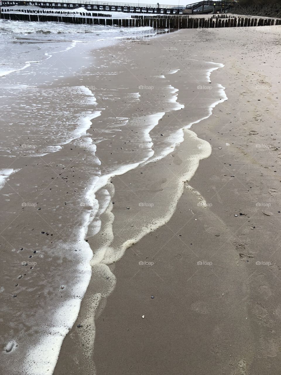 Old Waves on sand
