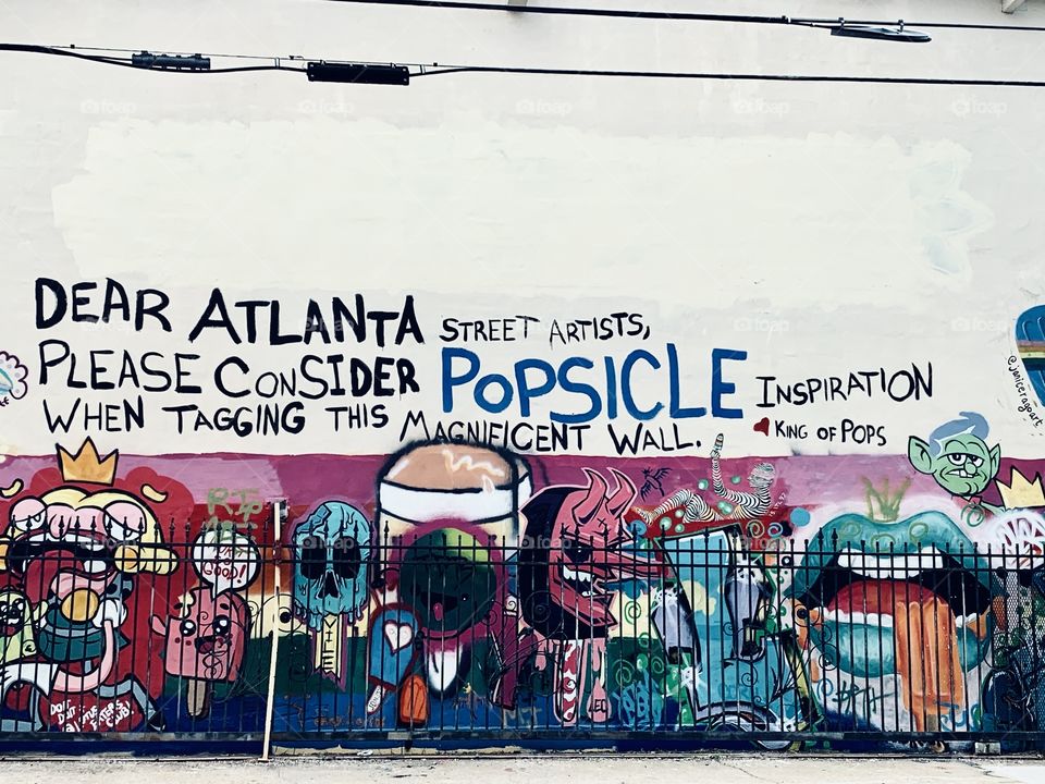 Atlanta wall mural painting 