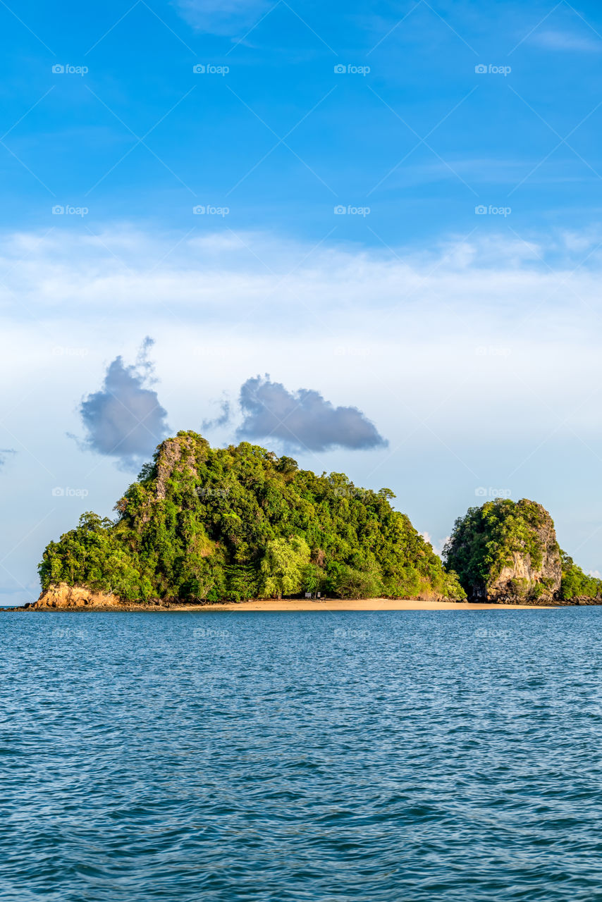 Beautiful sea scape in the southern of Thailand