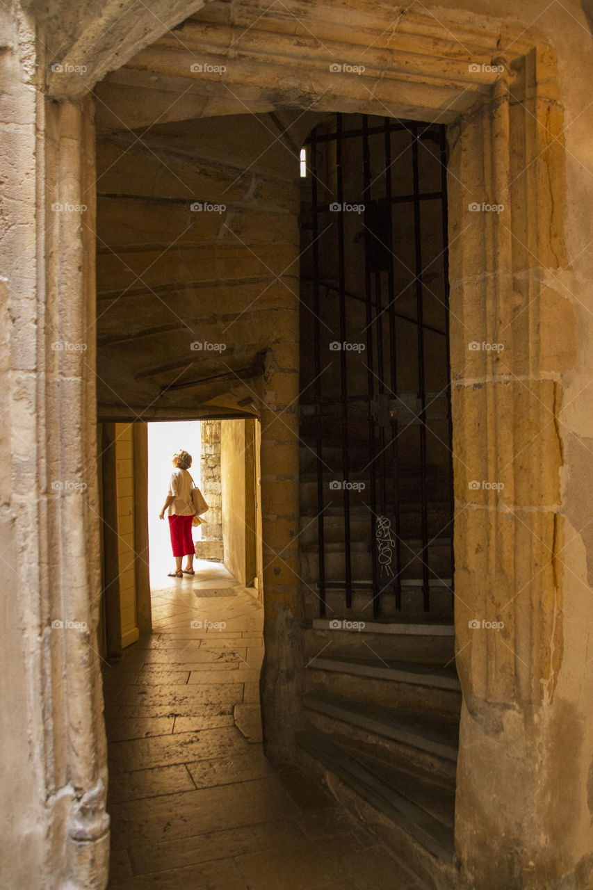 Traboules in Lyon, hallways that connects one street to another running through courtyards. 