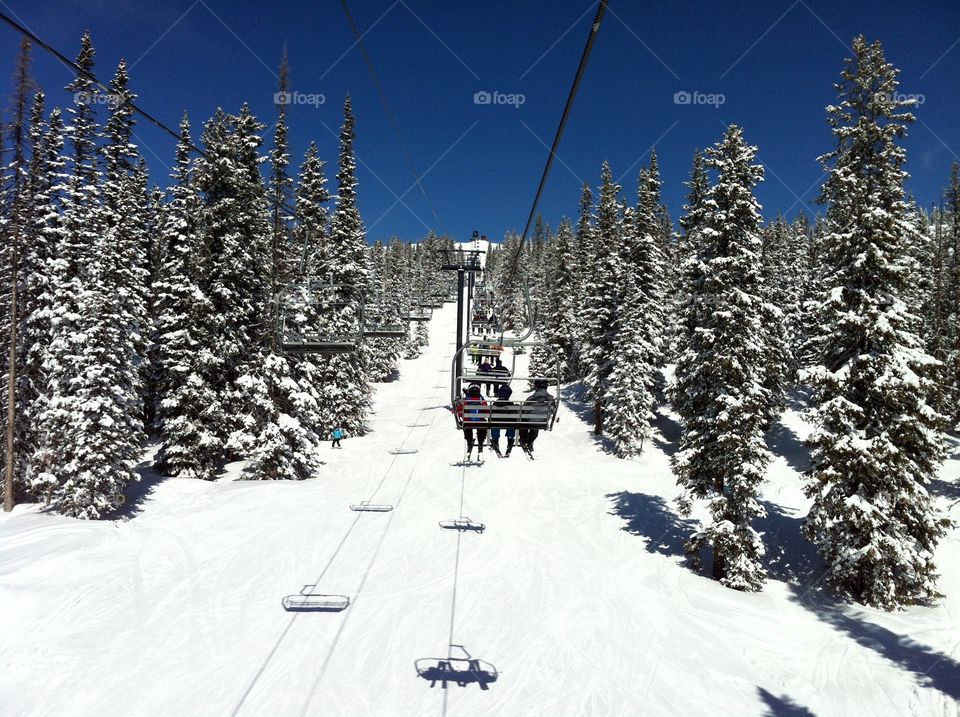 Steamboat colorado chairlift 