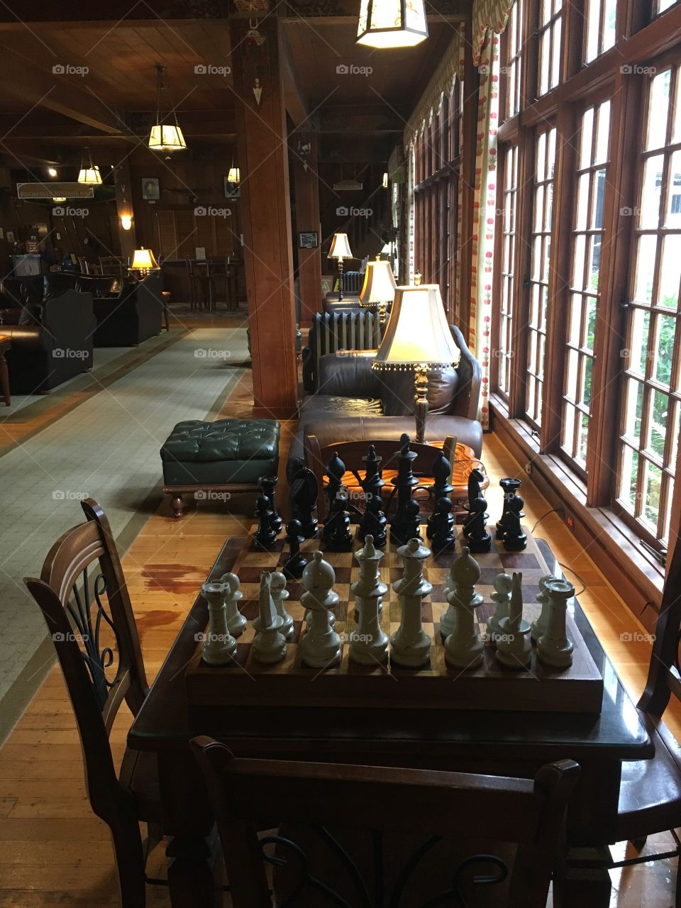  Chessboard? Lake Quinault Lodge, Olympic National Park
