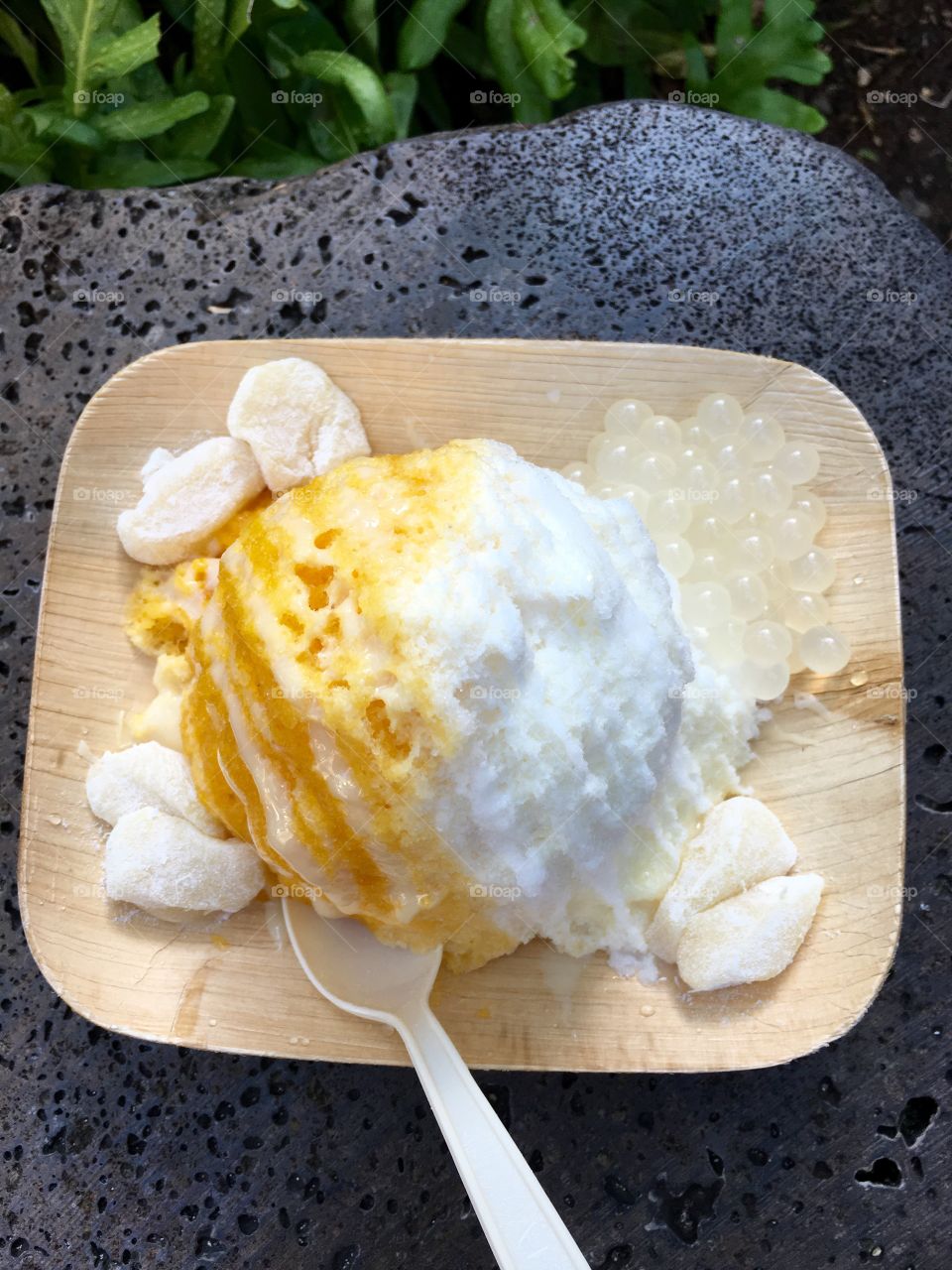 Aloha. Original Hawaiian shaved ice