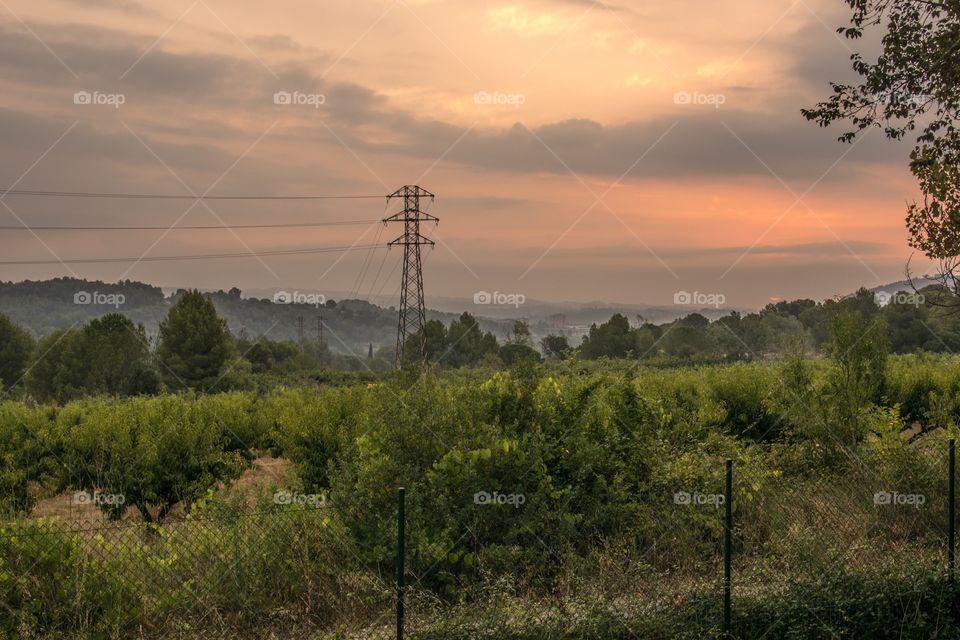 A beautiful sunset in Spain