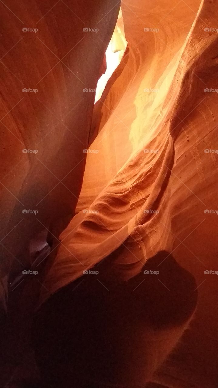 View of antelope canyon