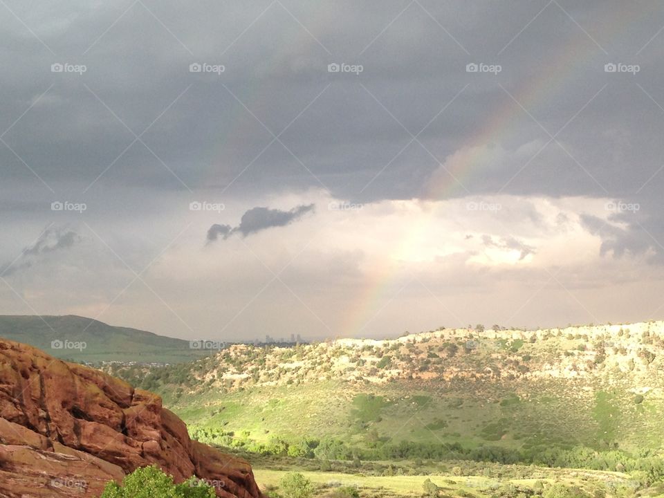 Rainbow Over Red Rocks