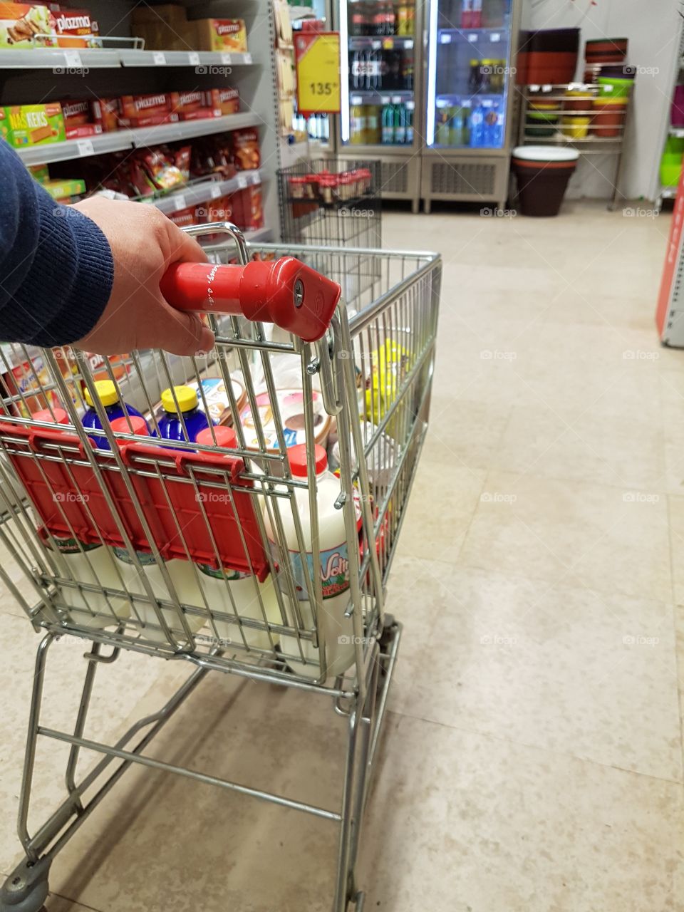 shopping in supermarket