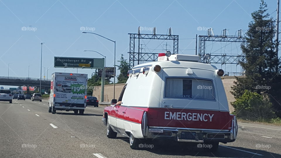 old ambulance