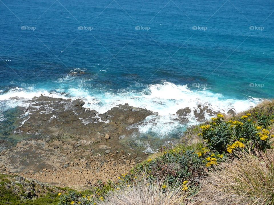 Rocks Edge to the Ocean