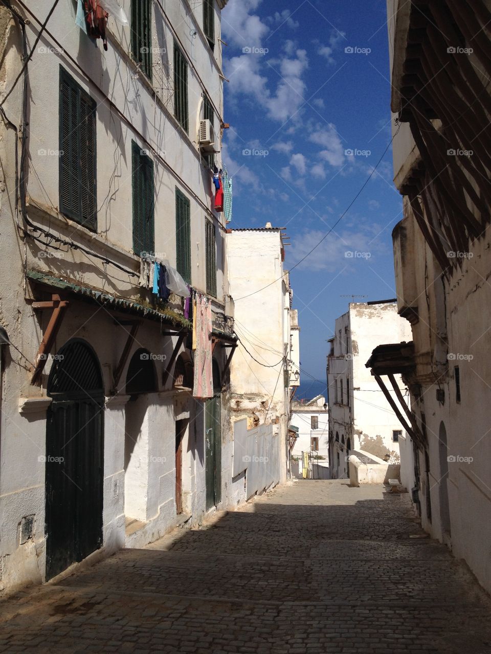 Old street in the Casbah of Algiers