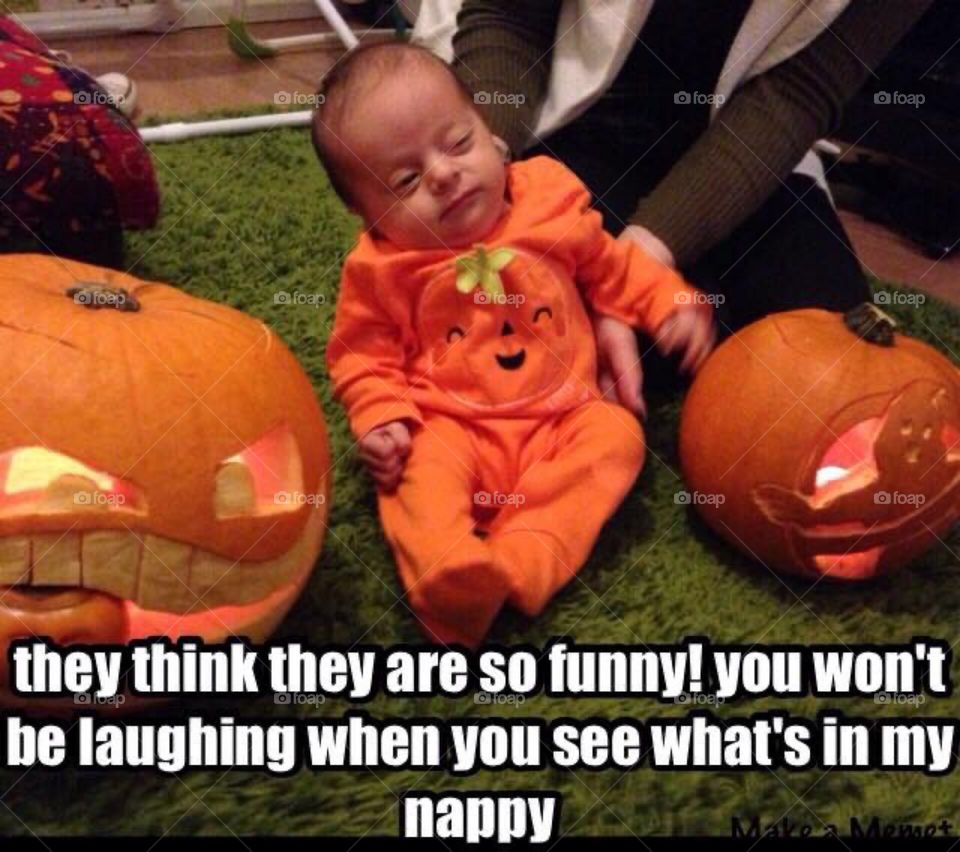 Halloween baby pumpkin 