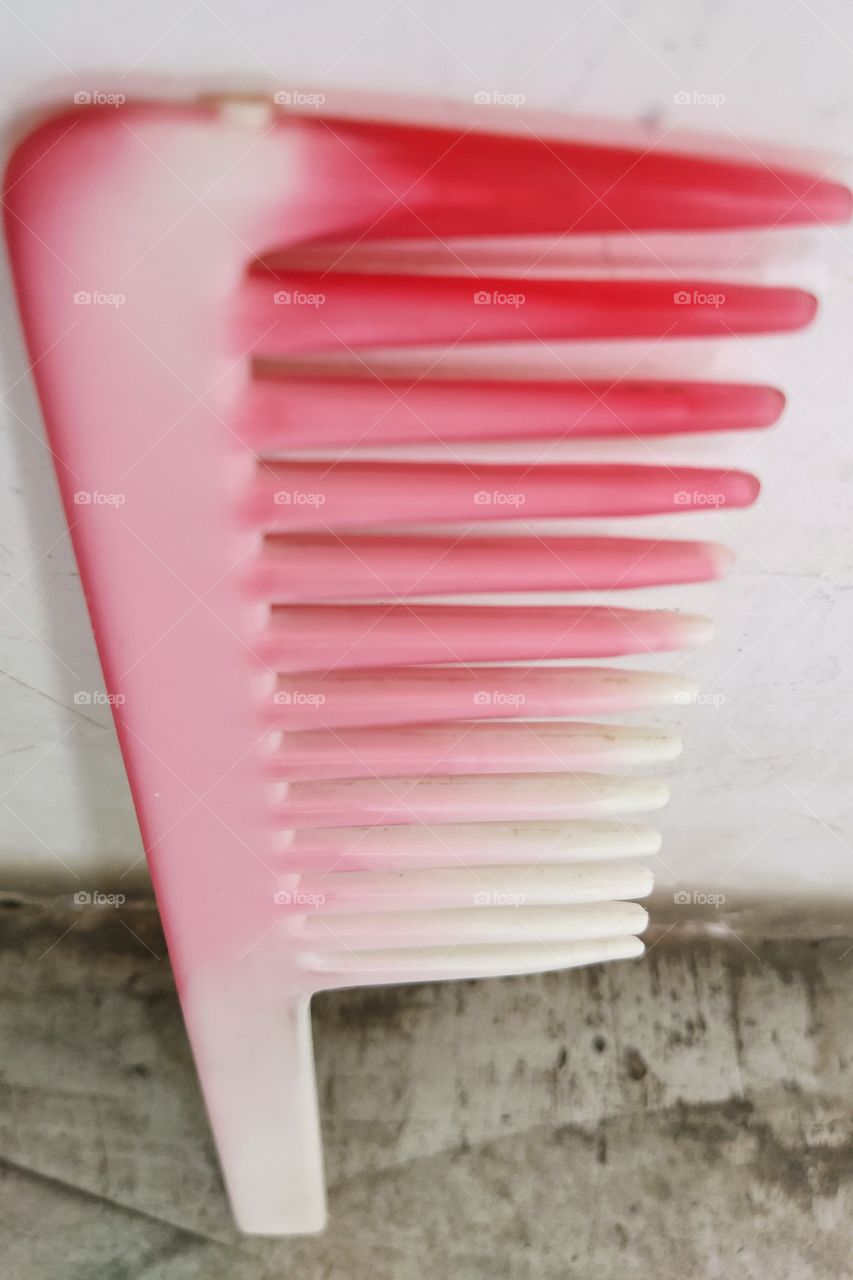 Pink and White Comb