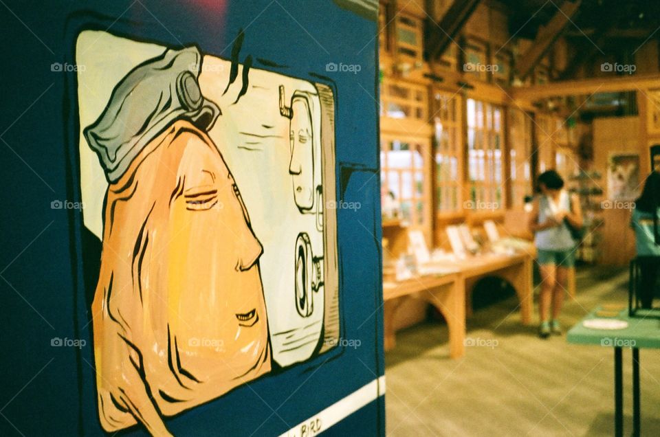 #妖怪 #列車長 與 #少女，#新北投車站  #フィルム #Monster #Train #Conductor & #girl #Xinbeitou #Historic #Station #railway #museum #Taiwan  #filmphotography #StreetPhotography #FujifilmXTRA400 #RolleimatAF #traveltheworld