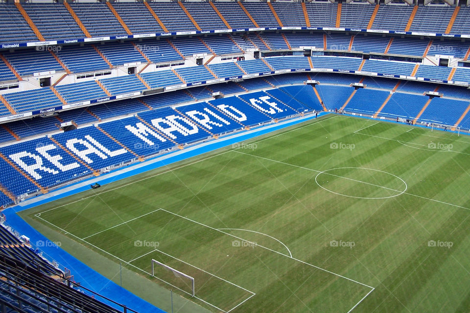 green blue grass empty by pesc