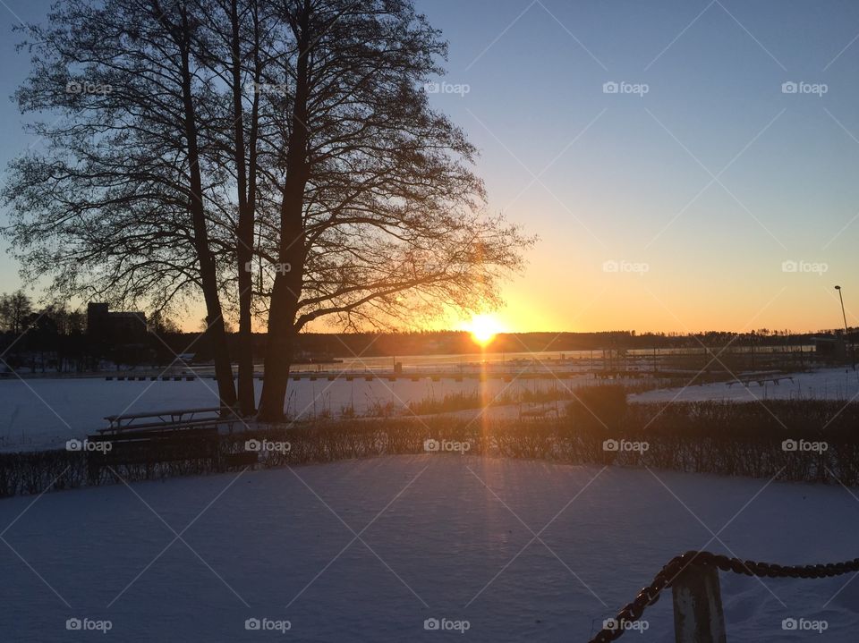 Sunset in the beautiful nature!