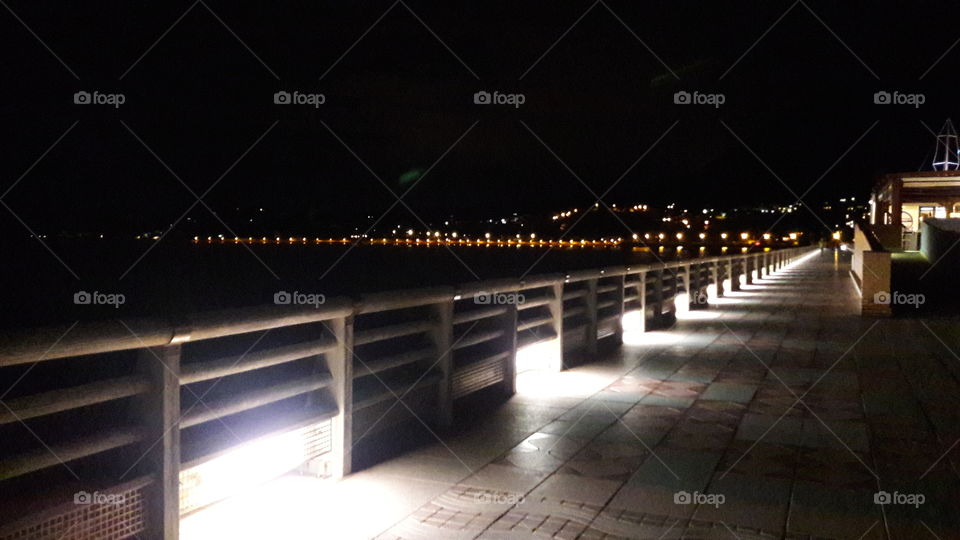 Bridge, Light, City, Street, Sunset