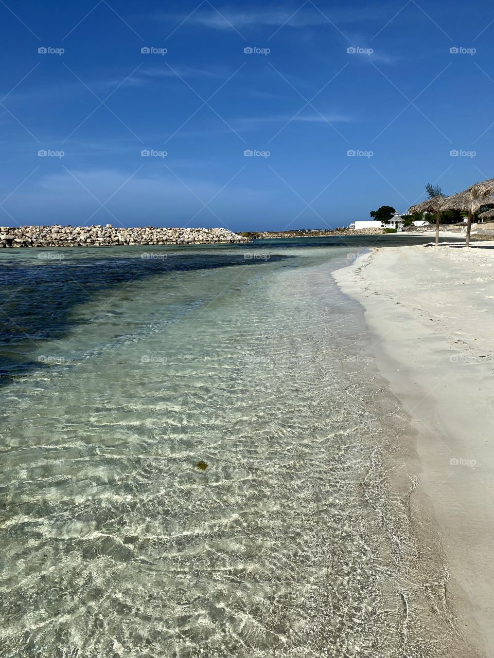 Beautiful beach in the Bahia Principe Grand Jamaica hotel area