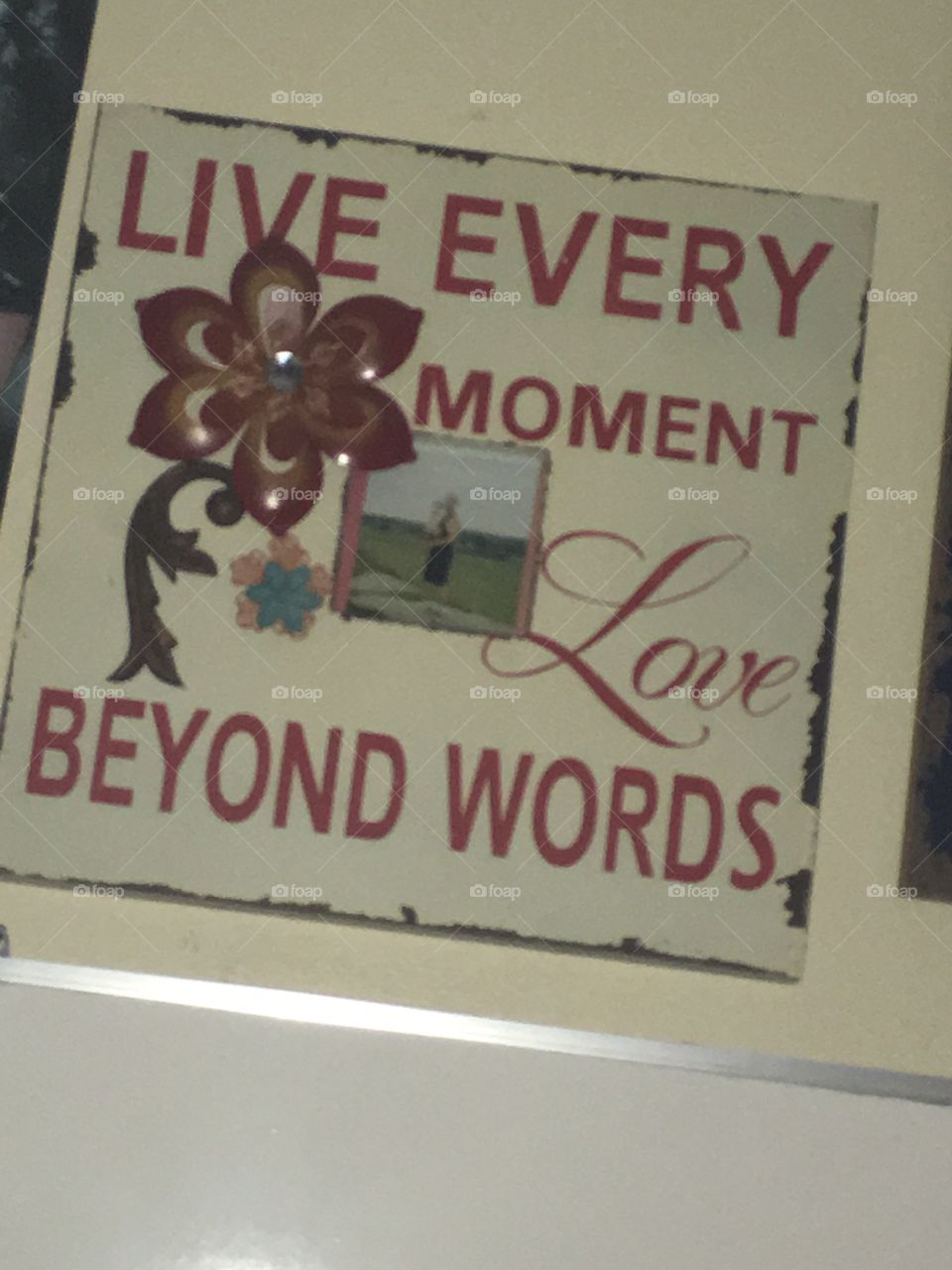 Live every moment, love beyond words.