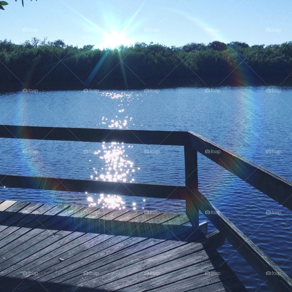 Sparkling water dockside