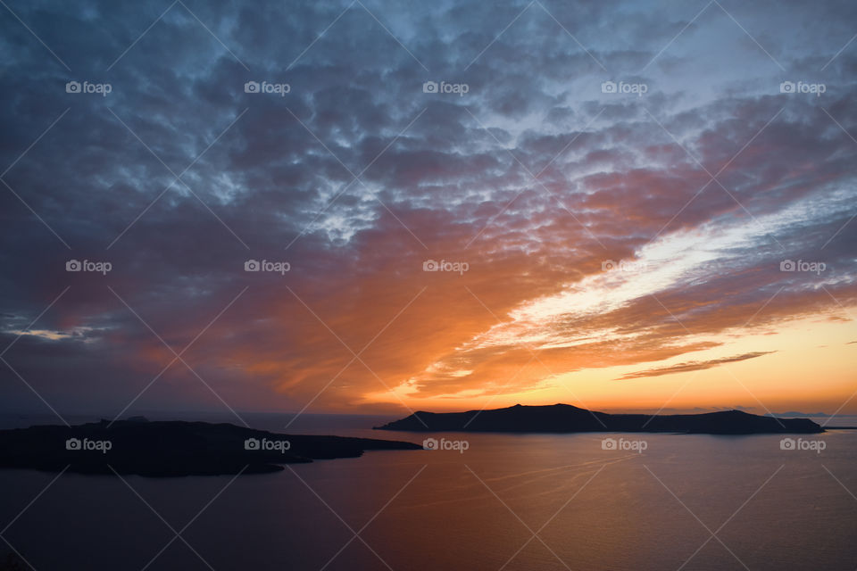 Sunset in Santorini