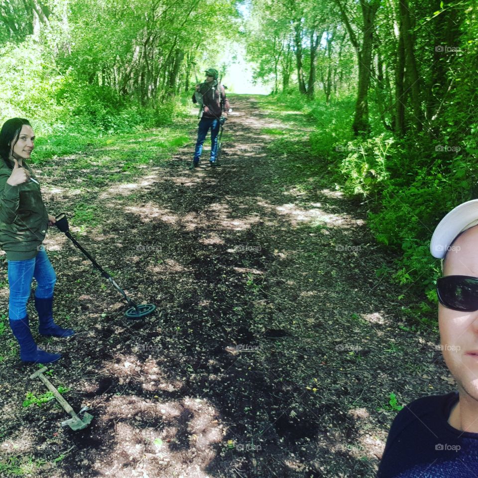 Metal detectors on a nice summer day