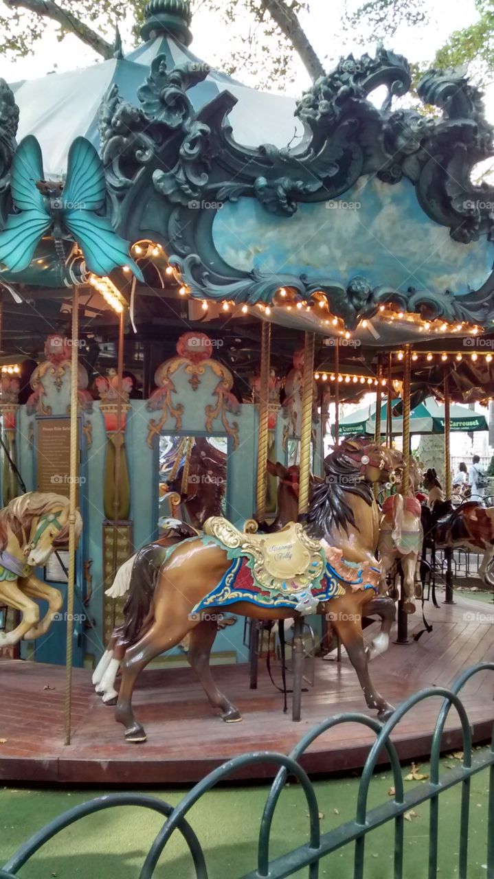 Bryant Park Carousel. at carousel