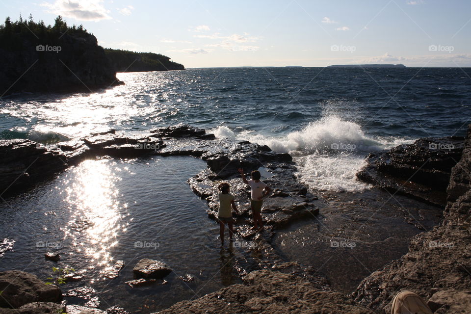 Beach at Tobermory, Canada