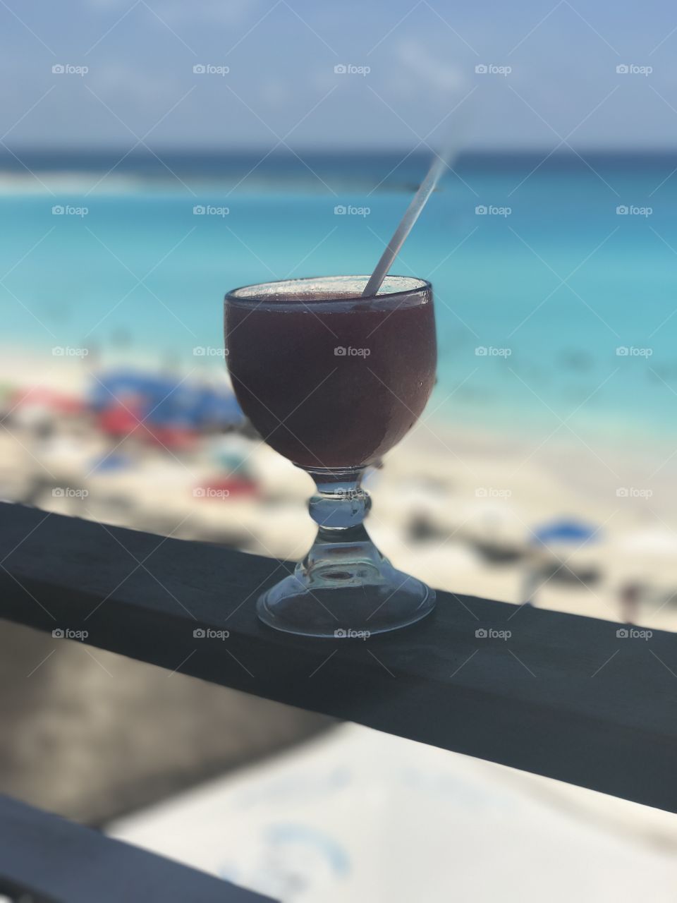 Drink with a view, Cancun Mexico 