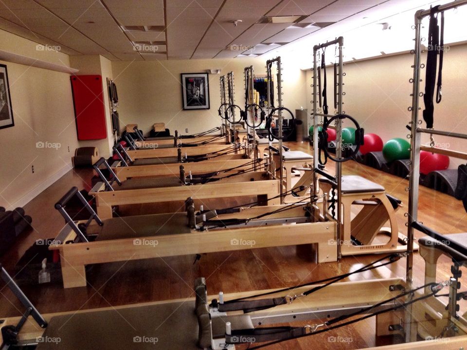 Pilates room at health club