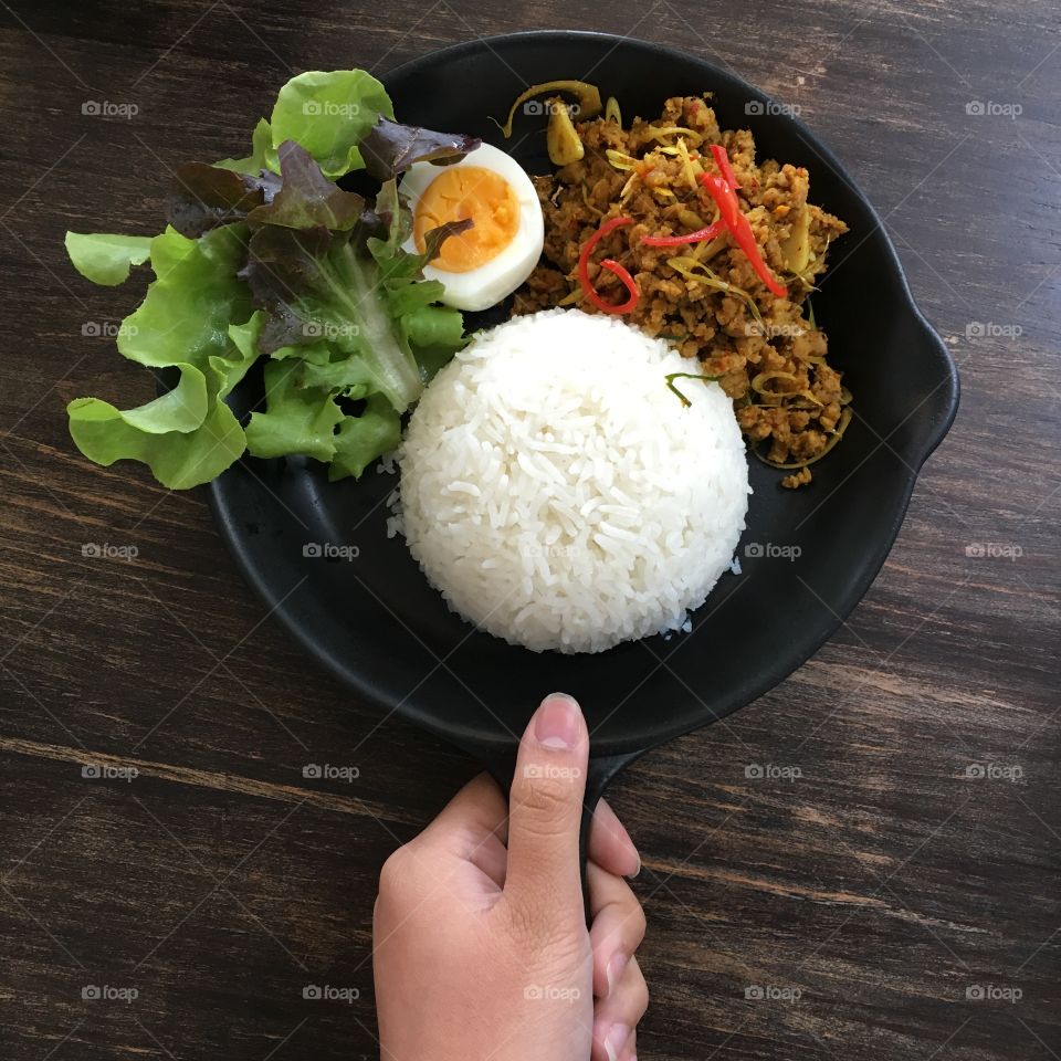 Thai food คั่วกลิ้งหมู
