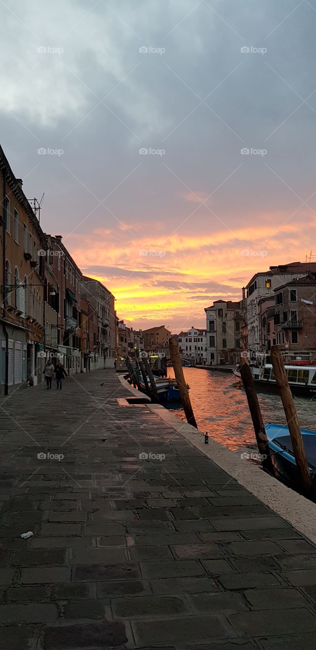 A beautiful sunrise in Venice, the most incredible, passionate, city of love.