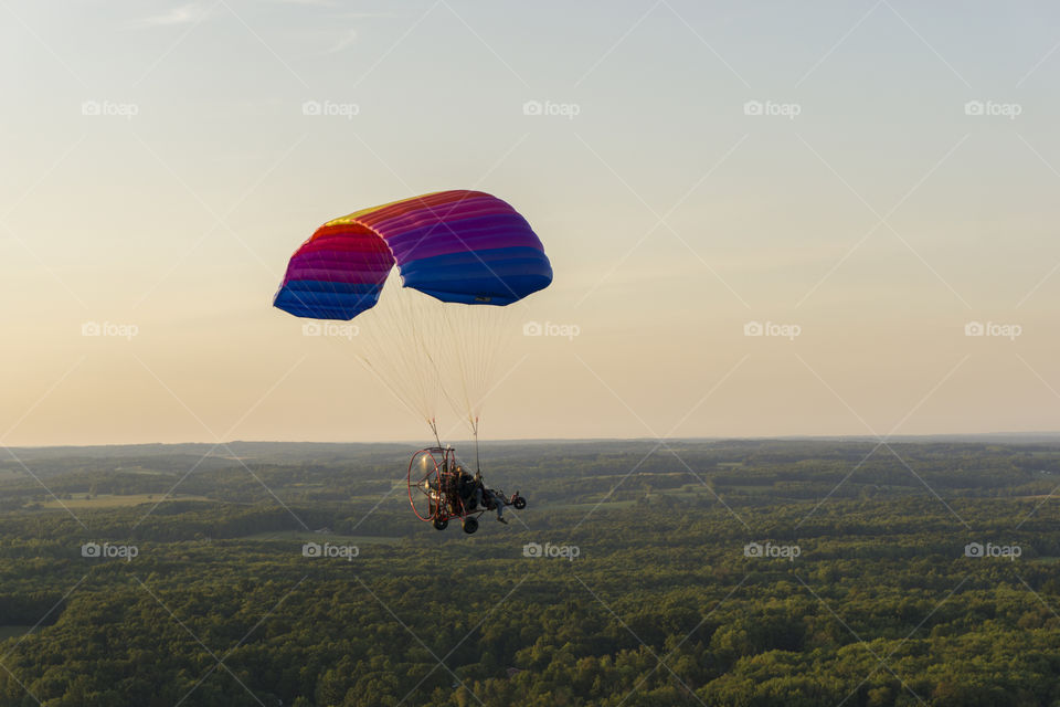 Powered Parachute over Western Pennsylvania 