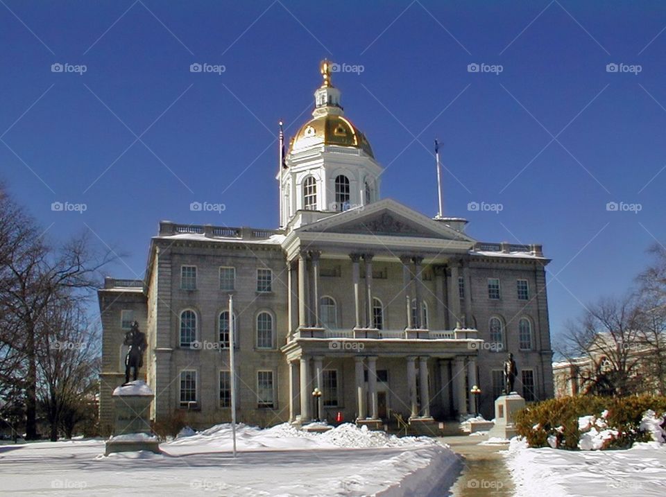 New Hampshire state Capitol building in Concord