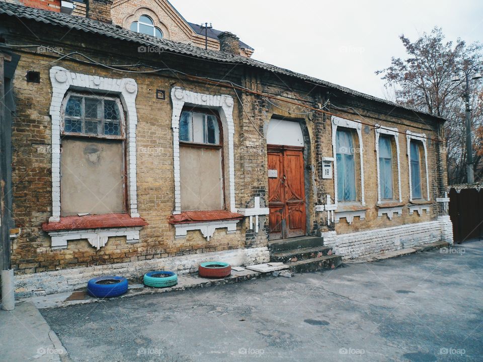 old house facade