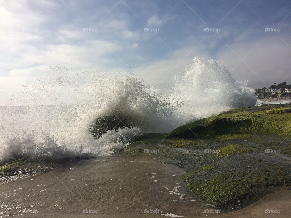 Laguna Beach Crashing Waves 
