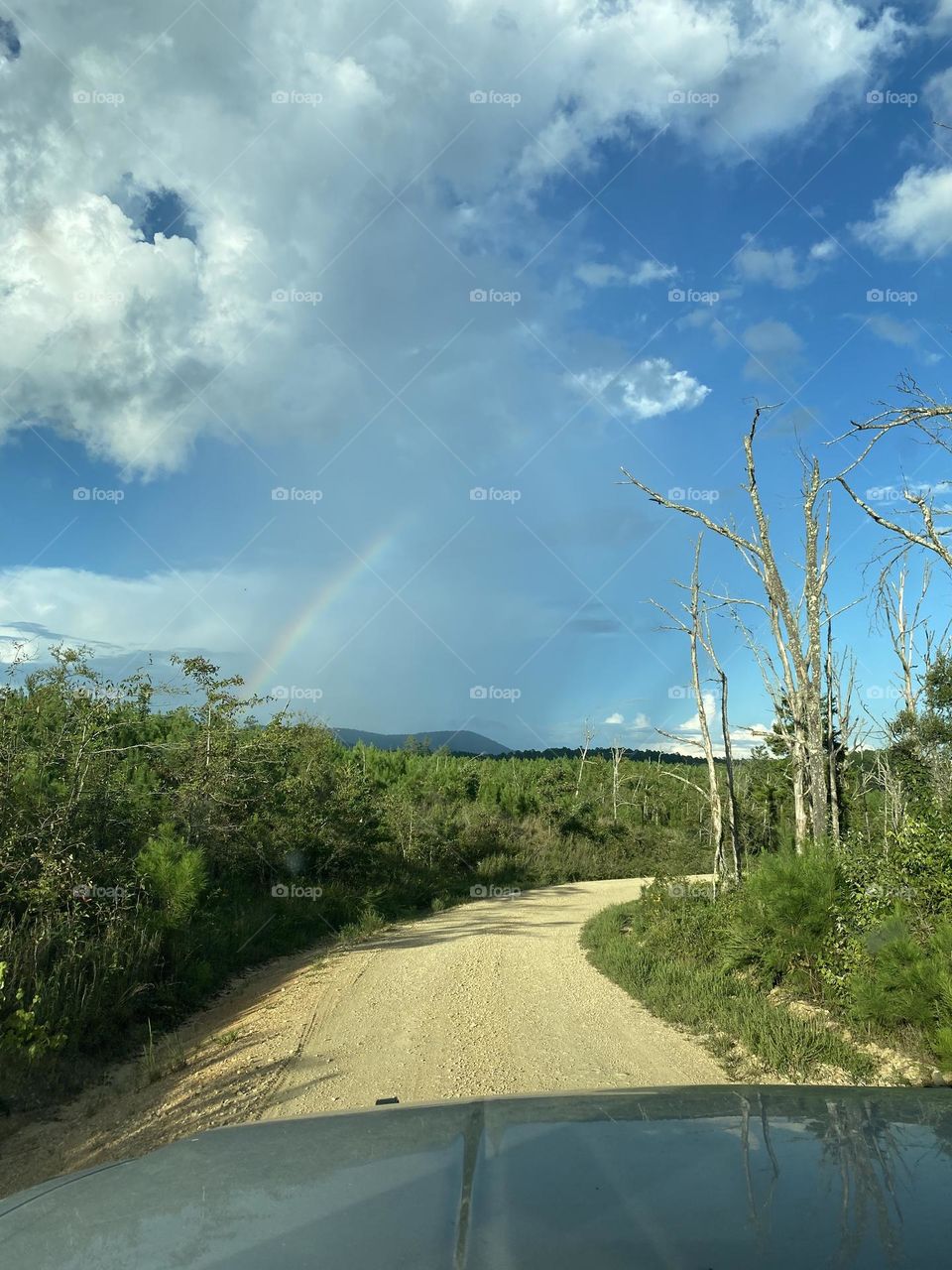 Beautiful clouds with a touch of rainbow! 
