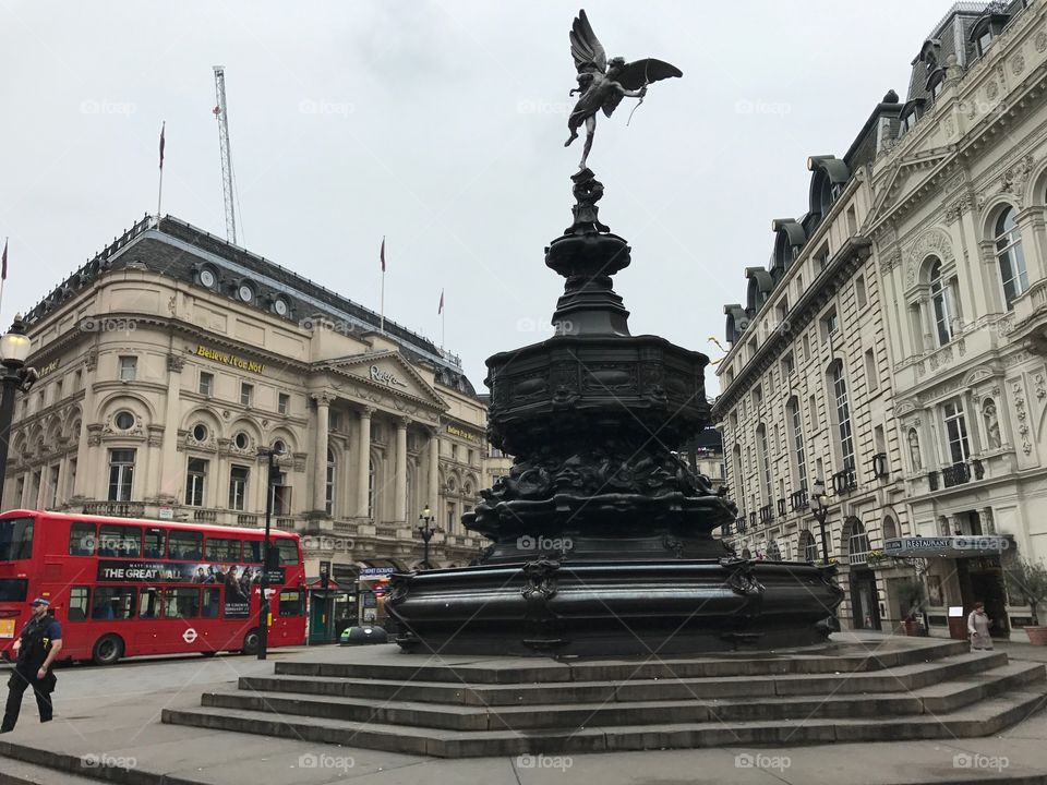 Piccadilly Circus in London England 