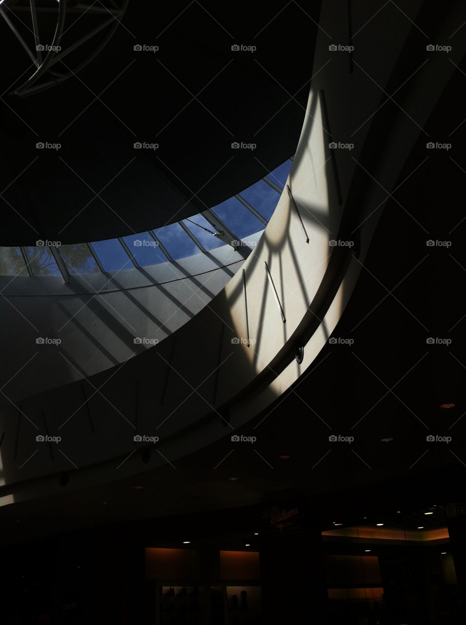 sky light glass dark by king