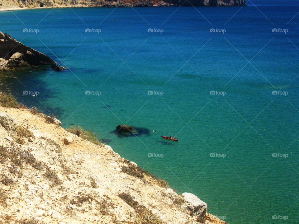 Seascape in Alentejan in Portugal