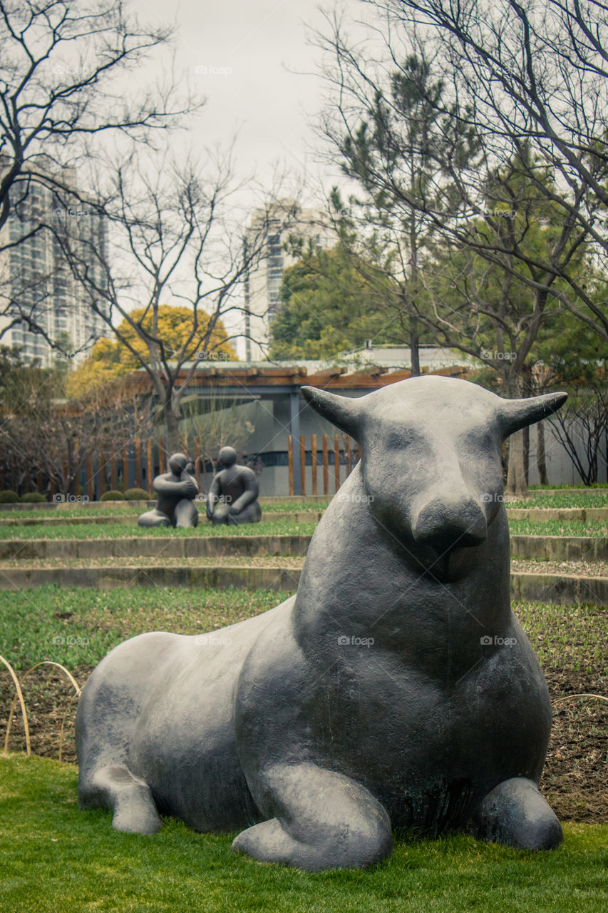 The park of Shanghai Historic Museum 