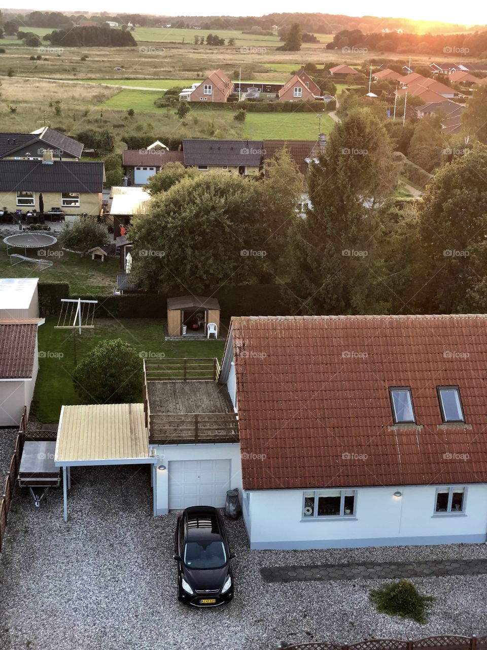 Picture from hot air ballon Denmark