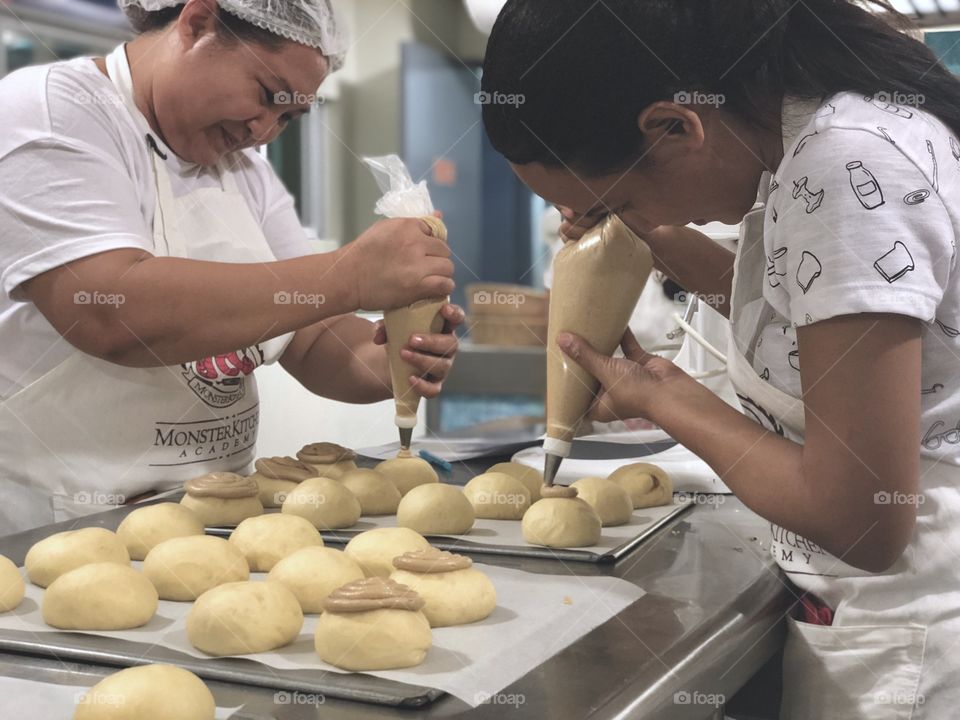 Women baking