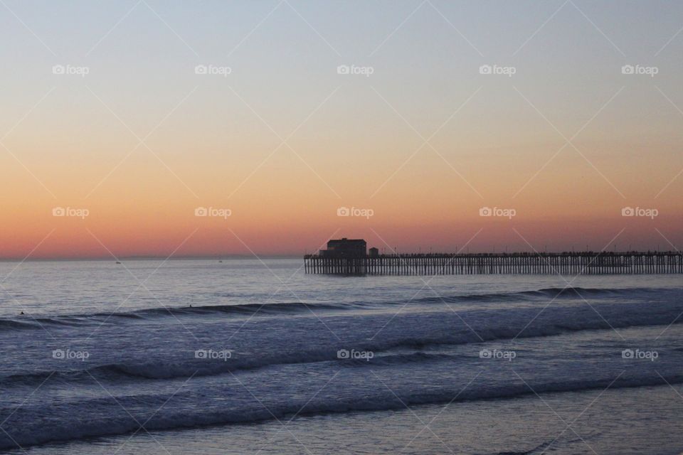 Sunset on the beach