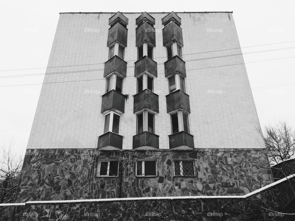 architecture of a building in the city of Kiev