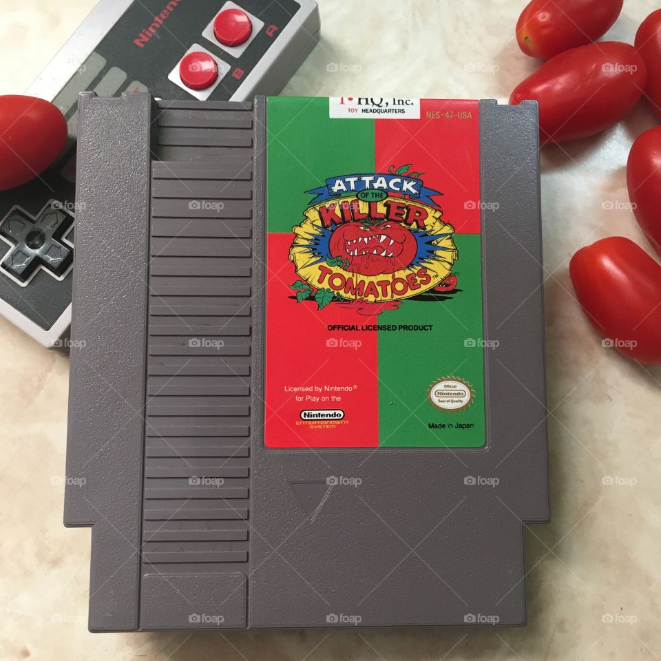 Attack of the Killer Tomatoes Video Game for the Nintendo NES released in 1992